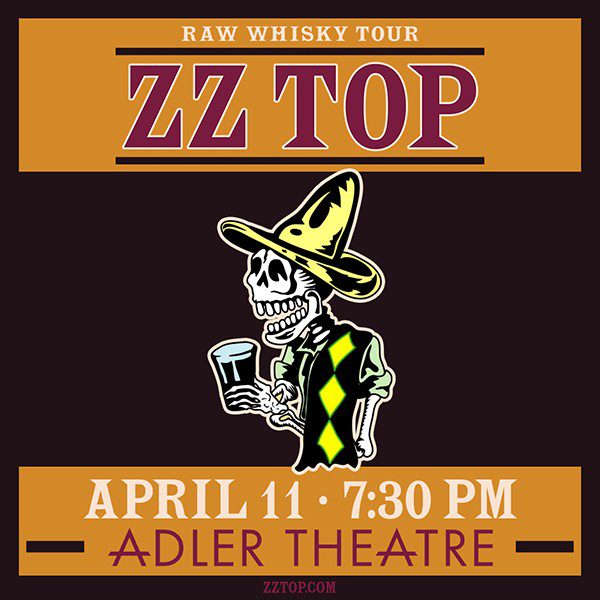 ZZTop Raw Whiskey Tour Coming To Davenport's Adler Theatre Tonight