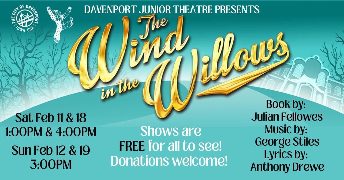 Free “Wind in the Willows” Performances February 11-19