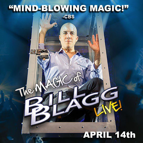 Magic Of Bill Blagg Coming To Davenport's Adler Theatre TONIGHT! Quad