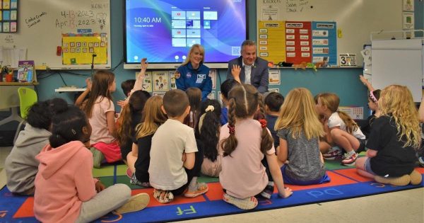 Illinois Congressman Sorensen Brings Astronaut to Schools in Northwestern Illinois