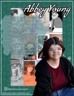 Davenport West Senior Abbey Young Selected For All-State Art Team