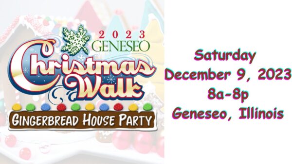Geneseo Christmas Walk Gingerbread House Party Saturday