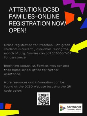 Online Registration Open For New And Returning Families In Davenport Schools