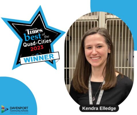 Davenport Central's Kendra Elledge Wins Best Teacher Award
