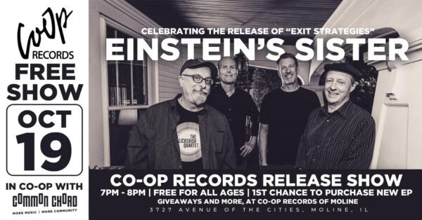 Einstein’s Sister Rocks Co-Op Records October 19