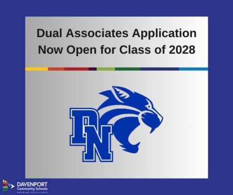 Dual Enrollment Application For Davenport North High School Coming Up Dec. 1