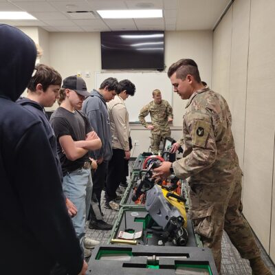 Davenport High School Students Attend Trades Fair at Iowa National Guard