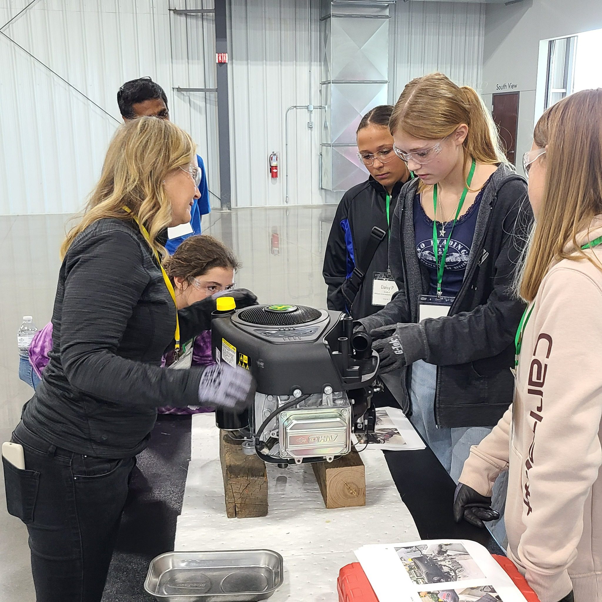 Davenport Intermediate School Girls Attend John Deere Introduce A Girl