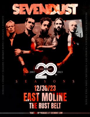 Sevendust Return To East Moline's Rust Belt Saturday Night