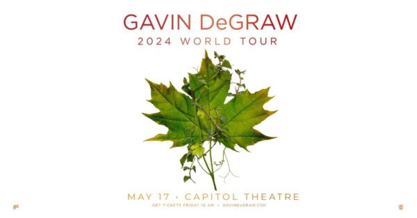 Gavin DeGraw Hits Capitol Stage May 17