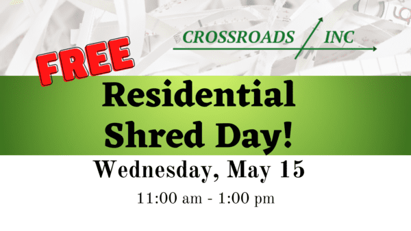 Free Residential Secure Shred Day at Crossroads