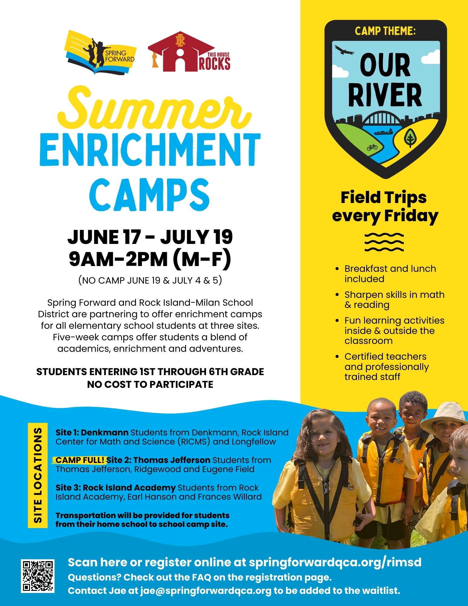 Spring Forward And Rock Island Schools Offering Summer Camps Quad
