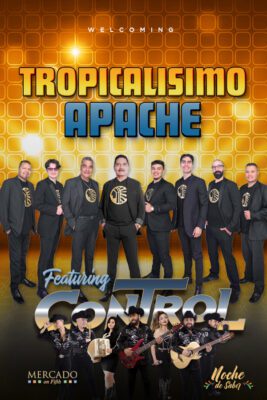 Tropicalísimo Apache featuring Grupo Control are coming to Rhythm City Casino on Friday, May 9