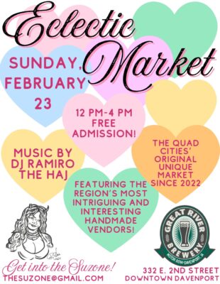 Great River Brewery Presenting Eclectic Market Sunday In Downtown Davenport