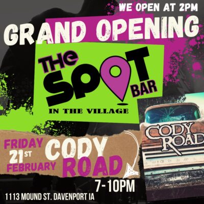 The Spot Bar Having Its Grand Opening In The Village Of East Davenport