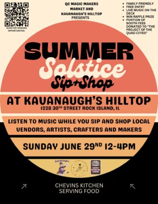 Kavanaugh's Hosting Summer Solstice Vendor's Market Today In Rock Island