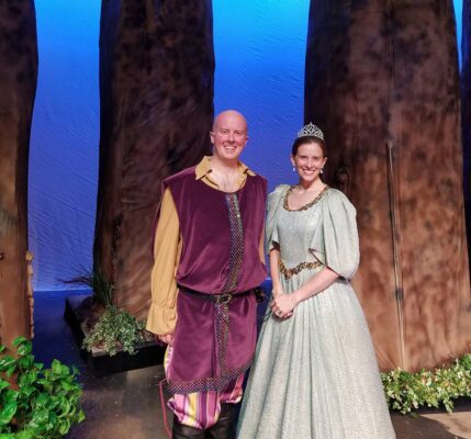 Jake Walker and his sister Sarah Lounsberry in 2016's Music Guild production of "Into the Woods," as Rapunzel's Prince and Cinderella.