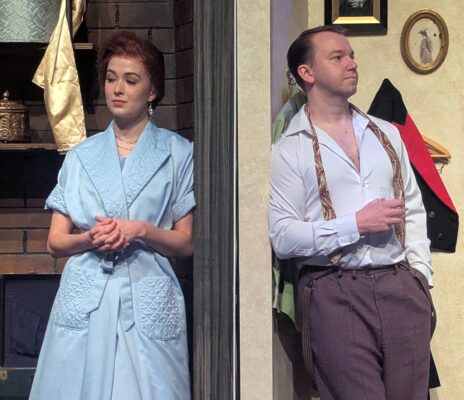 Claire McPartland and Kyle DeFauw play Betty Haynes and Bob Wallace in Circa '21's new production of "White Christmas."